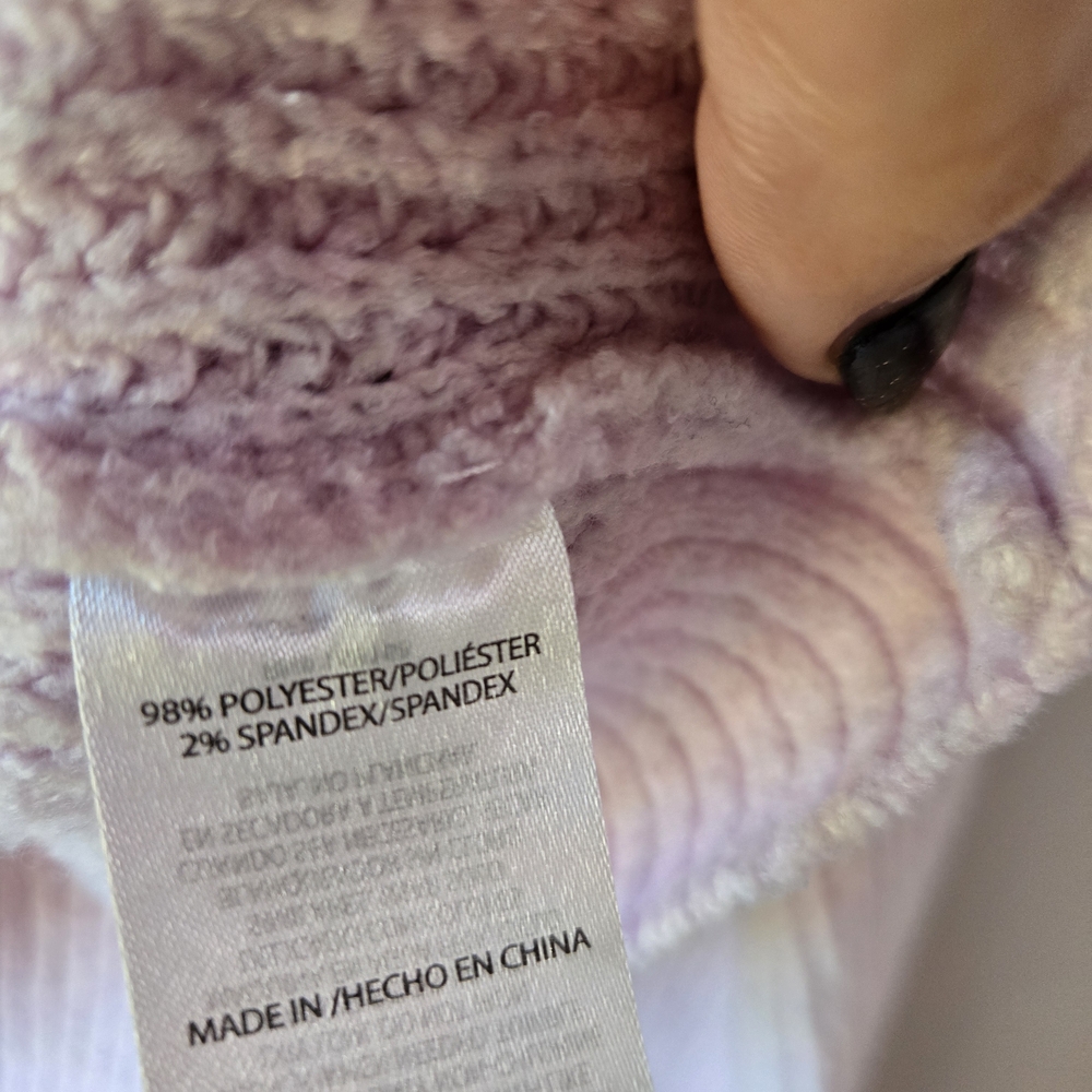 🎀🎀🎀Soft Girl Aesthetic: Lavender Bow-Front Crop Top SZ MED - Picture 4 of 7